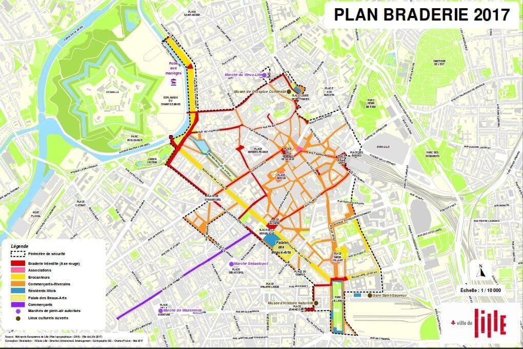 bản đồ của Lin braderie