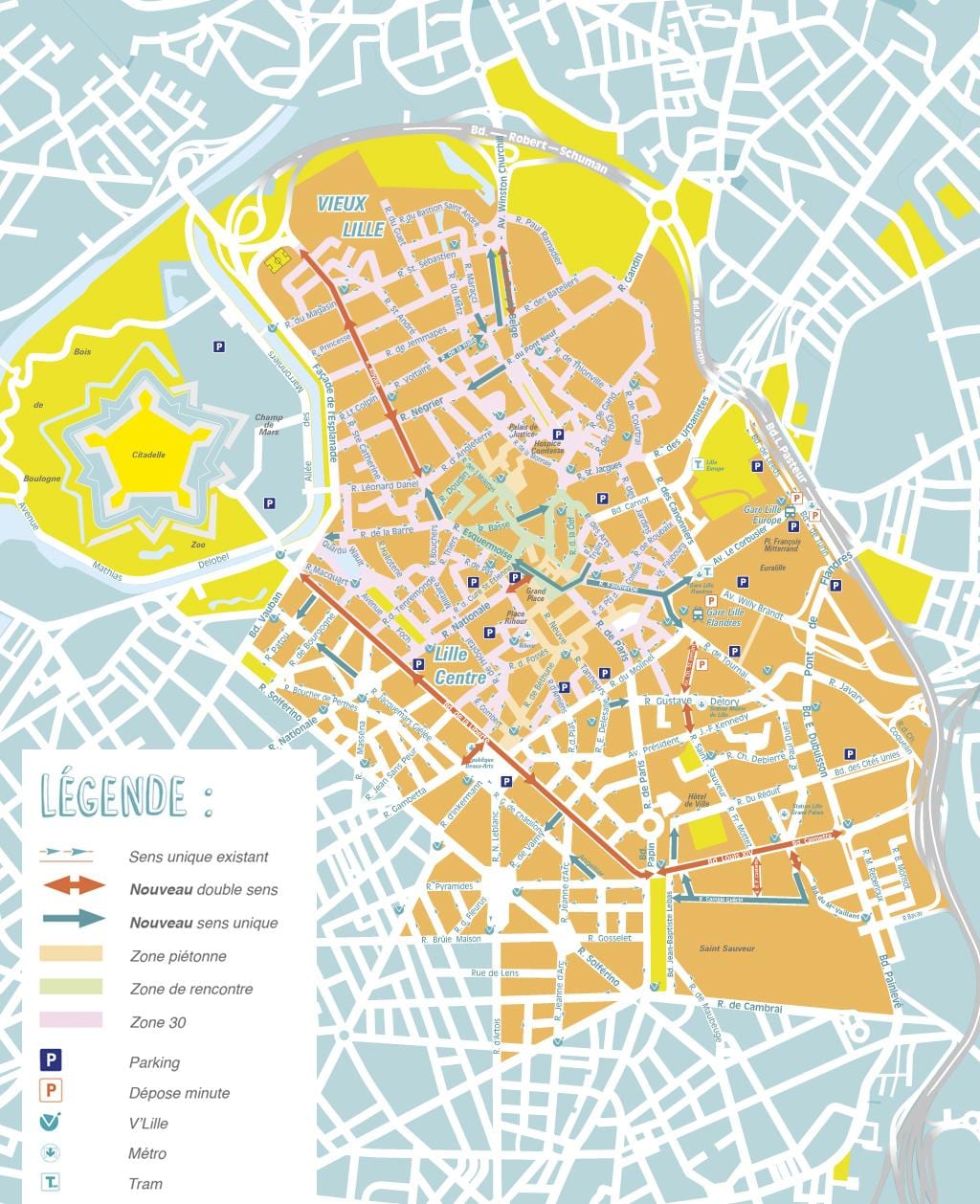 bản đồ của Lin thành phố